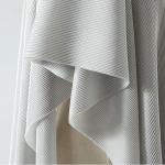 dyeing Draped Mercerized 100% Polyester Plisse Pleated Fabric