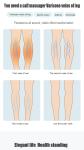 Corded Electric Wrap Around Leg Massager ROHS Heated Leg Massager Wraps
