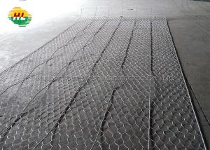 China 2x1x1m Gabion Box Wire Mesh , Double Twisted Gabion Wall Cage factory