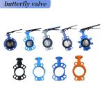 Stainless Steel Handle Pneumatic Butterfly Valve with Pneumatic Actuated