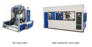 China Non Dust PVC Pipe Manufacturing Machine Environmetal Friendly Smooth Cutting Surface factory