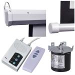 Luxury office projection screen , motorized screen With Aluminum Housing