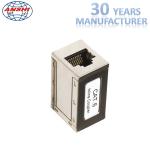RJ45 Cat6 Shielded Keystone Jack Metal Material Straight Through Install