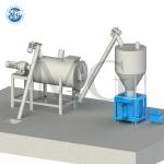 High Efficiency Dry Powder Mortar Mixing Plant Wall Putty Sand Cement Mixer