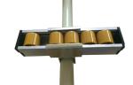 White Zinc Plated Sliding Roller Track Joint in Racking System / 28mm Coated
