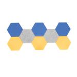 15mm Hexagon Sound Absorbing Acoustic Wall Panel PET Acoustic Panel