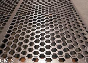 China SS Perforated Metal Sheet For Shaker Screen Lining Plate with Hexagonal Hole factory