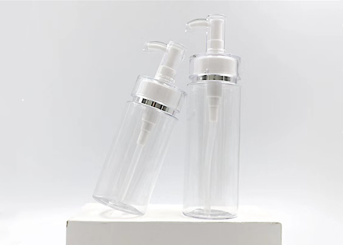 100ml 150ml 200ml 300ml 500ml Luxury Gold Silver Line Pump Clear Cosmetic Plastic Bottle Shampoo Skincare Body Lotion Bottle