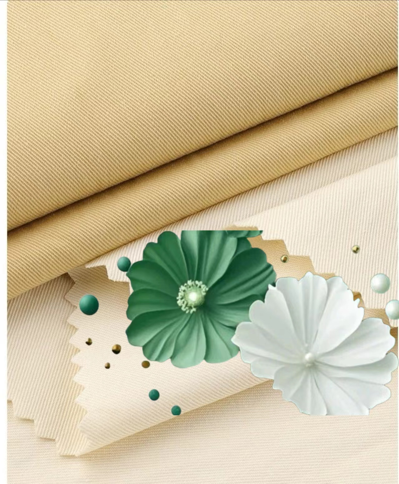 TC 65% Cotton 35% Polyester Twill Fabric 210gsm Jackets And Outerwear Pants And Trousers Fabric