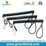 Fashion Accessories Black Elastic Safety Rope w/loop Ends and Strong Wire Core