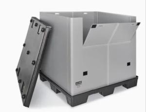 China Foldable Sleeve Collapsible Easy Logistics Storage Plastic Pallet Box factory