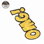 Custom Fabric OMG Embroidered Sports Patches Towel Material Stickers 8.5 * 7.5CM
