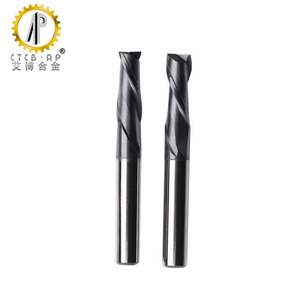 China CNC Lathe Machining Tungsten Carbide Router Bits HRC58 With 2 Flute factory