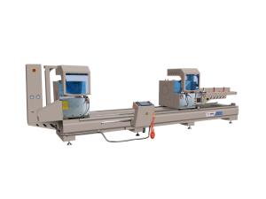 China 45° CNC Double Head Precision Cutting Saw For Aluminum Profile factory