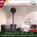 Steel Frame Steel Dia 30m Transparent Geodesic Dome Tent for Events