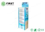 Durable Cardboard Floor Displays CMYK Printing Paper Display Stand For