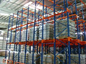 China Corrosion Protection Drive In Pallet Racking Powder Coated Finishing 2 - 7 Levels factory