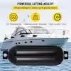 4 Ribbed Twin Eyes Boat Fender 8.5 x 27 in Boat Fenders with Pump Inflatable