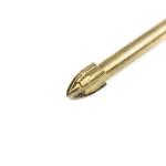 YG8 Carbide Hexagonal Straight Shank Cross Head Glass Tile Drill Bit