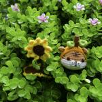Outdoor Decorative Artificial Green Walls Panel G717 Flowers Grass Mixed 3D