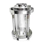 Straight Tube Sanitary Sight Glass Butt Weld Connection For For High Temperature