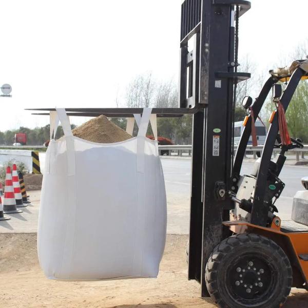 Big Bags 1000kg Bulk Jumbo Fibc Container Bag White Antistatic Top Full Open