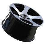 Gloss Black Monoblock Forged Wheels 18 Inch 5 Spoke For Porsche BMW