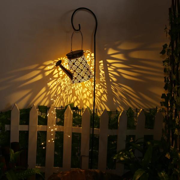 2700K Solar Kettle Light Hollow Garden Landscape Path String Light