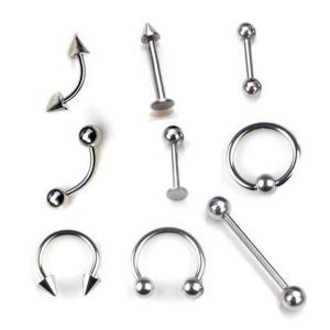 China Surgical Stainless Steel Eyebrow Nose Lip Captive Bead Ring Tongue Piercing Tragus Cartilage Earring Body Jewelry factory