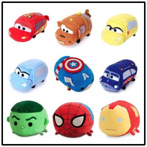 China New Original Disney Roadster Racers Cars Toys 3 Tsum Tsum Cartoon Plush Toys 10cm factory