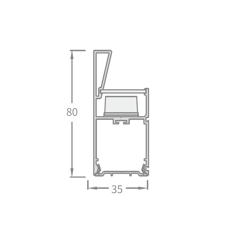 Architectural LED Wall Grazer Light 23W (1200MM) | Linear Grazing Luminaire for