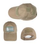 Velcro Patches Tactical Baseball Cap 100% Cotton 56cm Curve Brim