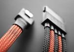 Expandable Black Braided Nylon Sleeve Flexible Custom Diameter High Strength
