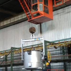China PLC Control Aluminum Holding Furnace With Ceramic Fiber Insulation factory