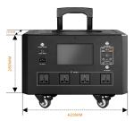 Customizable USB Ports 3072WH Power Bank 3300W AC Portable Solar Charging