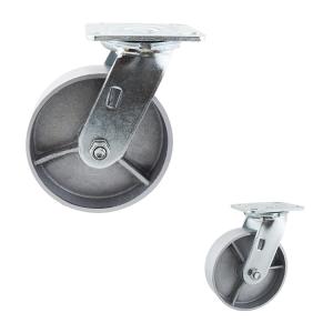 Industrial Cast Iron 360 Degree Rotating 6 Inch Swivel Casters