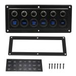 20A 550G Marine Toggle Switch Panel Boat Electricals Single Touch
