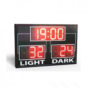 China Simple Use Standard Electronic Led Basketball Scoreboard In Red Colour factory