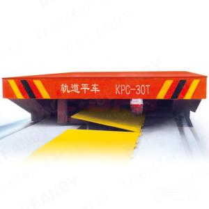 China High Frequency Industrial Transfer Car Sliding Wire Powered Low Platform factory