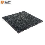 vibration resistant Glue free Gym Flooring Rubber Tile for Sports