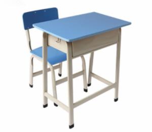 China Single Student Chair With Writing Table , Kids Adjustable Student Desk And Chair factory