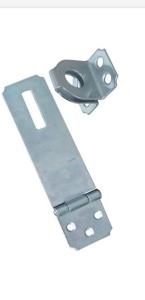 China Zinc Plated Safety Hasp And Staple For Drawer / Sliding Door Rigid Design factory