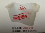 FBAB1017 For wholesales eco-friendly pp plastic ice bucket with printing logo on