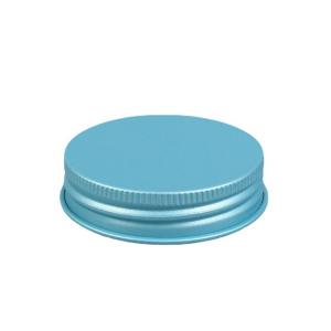 China PE Blue Aluminium Bottle Tops Lids For Skin Care Food Drink factory