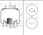 W01-358-8204 Firestone Air Spring For Truck Saf Holland 90557223