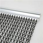 2.0 MM Thickness Non-fading Hanging Chain Link Aluminium Fly Screen With