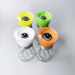 Manual Glass 189g 132mm 170ML 6oz Salt Pepper Grinder