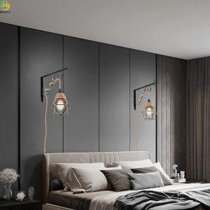 China Modern LED Nordic Pendant Light Iron Hemp Rope For Home AC85 - 265V factory