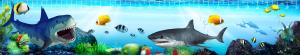 China Ocean Creature 4.5 x 21cm 3D Ruler Lenticular Printing Services For Kid Gifts factory