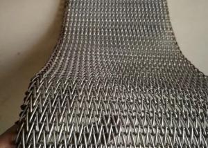 China Balanced Weave Chain Driven Steel Woven Wire Conveyor Belt For Glass Products factory